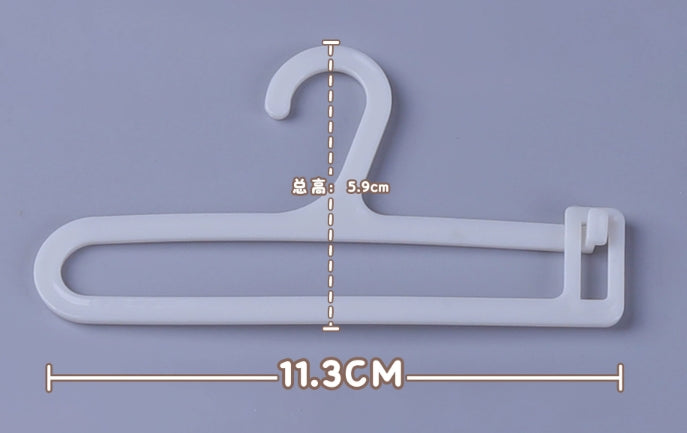 Doll Clothes Hanger Display Rack Organiser, Doll Clothing Stand Shoe Holder.